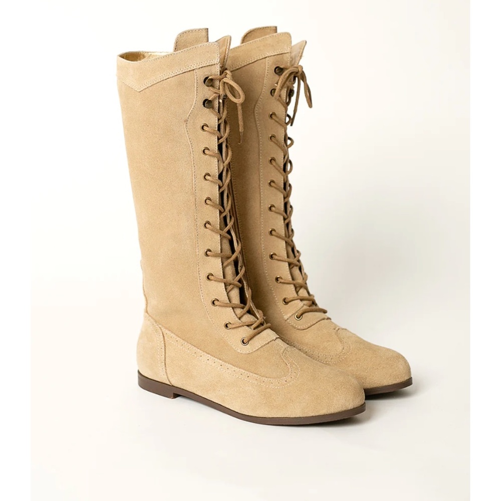 NEW Joyfolie Aelin Boot Sz Y1 in Tan with Box